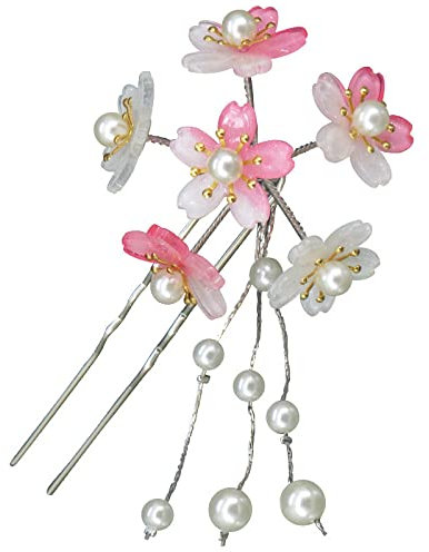 2 Pezzi Forcella Per Capelli A Forma Di U Per Donna,Eleganti Bastoncini Per Capelli Mollette Mollette Per Capelli Fiore Di Perle Forcine Per Capelli Per Acconciatura Da Sposa,Rosa