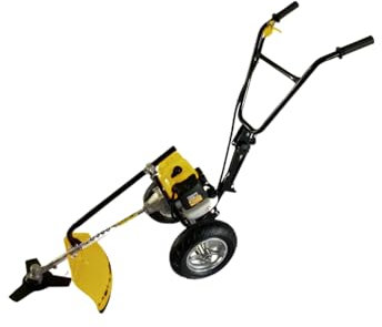 Nemura Débroussailleuse Thermique à Roues 52cm3 + Bobine + Disque - DR052 - Outillage Jardin - Marque Française