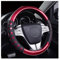 JNNJ Steering Wheel Cover, Universal 38cm Microfiber Leather, Red