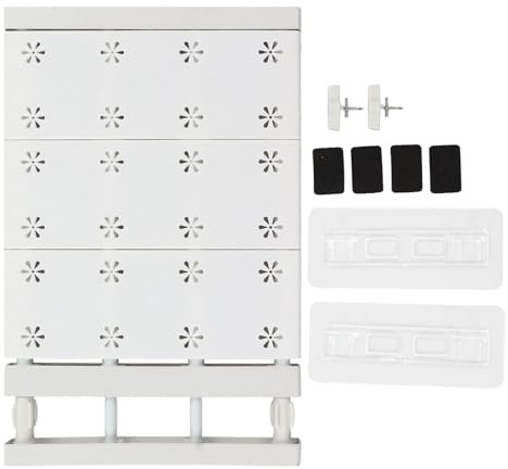 HERCHR Organizador de Armario Extensible, Separador de estantes telescópico, Estante de Almacenamiento Que Ahorra Espacio para armarios (38-60 cm)