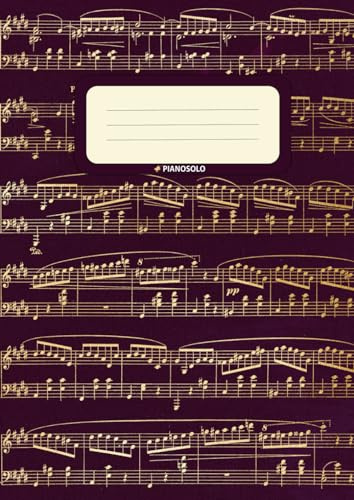 Quaderno Pentagrammato A4 - 108 Pagine - 12 pentagrammi per pagina: Quaderno di musica pentagrammato di Pianosolo.it con pentagramma standard