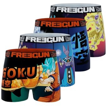 Freegun Boxeador Ajustado (4) para Hombre, Azul/púrpura/Naranja/Amarillo, L