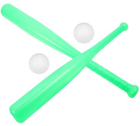 POPETPOP 1 Juego Juguetes De Béisbol Al Aire Libre Pelota Juguetes para Pequeños Guata Cápsula Globo Murciélagos Grillo Jugar Corralito Inflable Flotar Light Green El Plastico