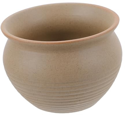 Toddmomy Maceta de Cerámica para Plantas Suculentas y Cactus, Diseño Redondo Borde Liso, Adecuado para Jardinería en Escritorio y Decoración del Hogar