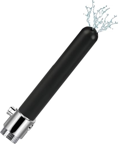 MKEAWWU 1 Pieza Sistema De Enema De Ducha Con Interruptor, Tamaño 13 Cm, Color Negro, Limpiador Portátil, Kit De Boquilla