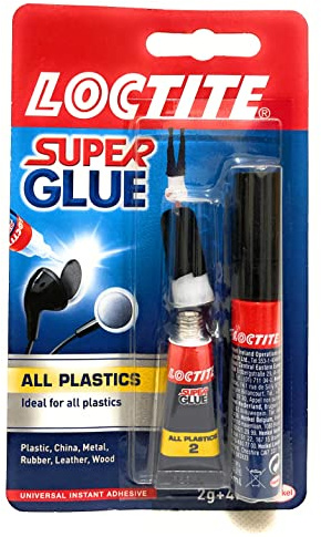 LOCTITE Super Plastix 2g/4ml Super Glue Kit for All Plastics - Adhesives + Epoxies
