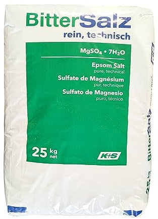 25 kg Pure Epsom Salt – for Bath Soaks, Relaxation, Muscle Recovery – Bulk Unscented Magnesium Sulphate for Gardening, Plants, Lawns, Roses, and Soil Enrichment