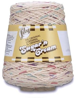 Lily Sugar N Cream Cones Potpourri Garn – 1 Packung mit 400 g – Baumwolle – #4 Medium – 706 Meter – Stricken/Häkeln