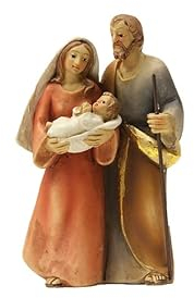 dekoprojekt Krippenfigur Hlg. Familie, Krippenblock 7 cm