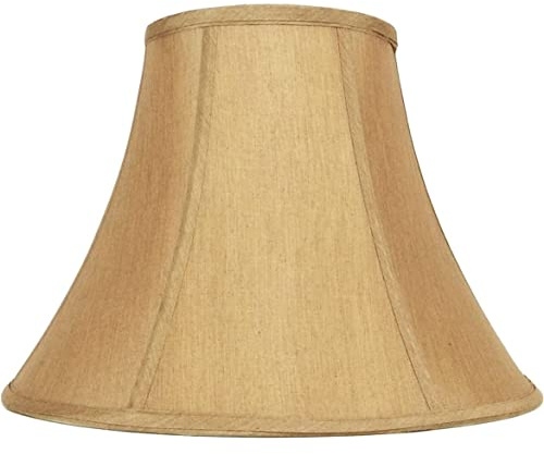 Gold Hand Made Fabric Bell Lamp Shade for Table 8 X 16 X 12 (Spider) 8x16x10 Traditional