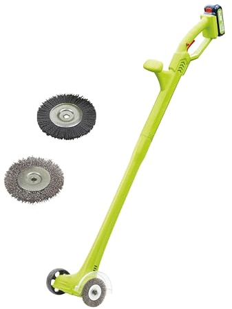 Garden Gear 20v Cordless Weed Sweeper Clears Driveways, Paths, Patios and Pavings from Moss and Dirt (20v Weed Sweeper)