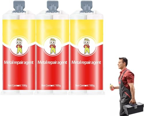 Jomewory Allzweck Reparaturkleber, Kavlee Allzweckkleber, Super -Kleber, Schweißmetall Reparaturpaste, Gussreparaturkleber Für Metall, Funktioniert Auf Acryl, Haushaltsgeräten, Keramik, Stahl