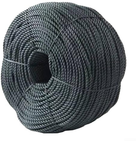 Polypropylene Rope, 6mmx30m Poly Rope Coil Strong Multi-Purpose Traction Tying Rope for Greenhouse Lamination, Bundling Items