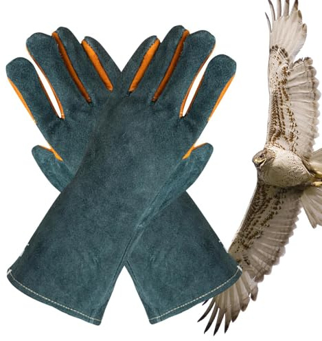 Guantes anti-mordida - Adiestramiento de perros con manga de mordida de cuero reforzado para perros - Guantes para manipulación de animales a prueba de mordeduras, suministros para el cuidado