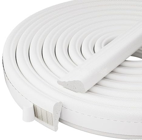 BOTEWO Junta para puerta, ventana, cinta de sellado de espuma, autoadhesiva, para puerta y ventana, cinta de sellado anticolisión, viento, ruido y frío