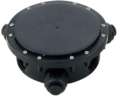 EGLO Outdoor Zubehör Connector Box, Kabel-Verteilerdose, 3 Leitungen, Material: Kunststoff, Farbe: Schwarz, IP68