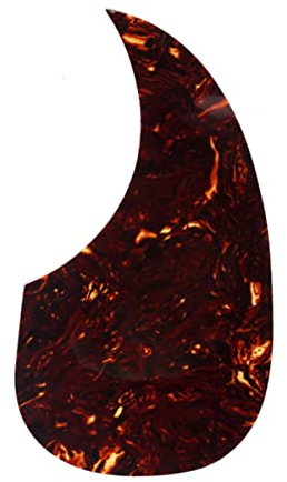 Musiclily Tränenform Akustikgitarre Pickguard Selbstklebender Schlagbrett für Martin D28 Style Folk Gitarre, Tortoise Shell