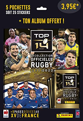 PANINI Rugby TOP 14 Pack pour démarrer la collection - Album + 5 pochettes