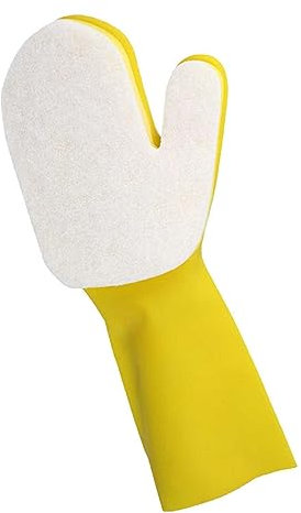 GOOZHI Guantes de caucho para el hogar, Guantes de limpieza for piscinas, guantes de esponja de látex impermeables, guantes for cocina y baño.