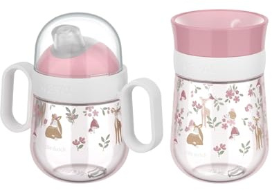 Mepal | Mio Set – 360° | Baby Trinklernbecher ab 6 Monate | auslaufsicher | Spülmaschinengeeignet | Fairy Garden