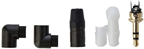 Neutrik 3,5 mm Rechts Winkel Stereo-Stecker – Gold/Schwarz
