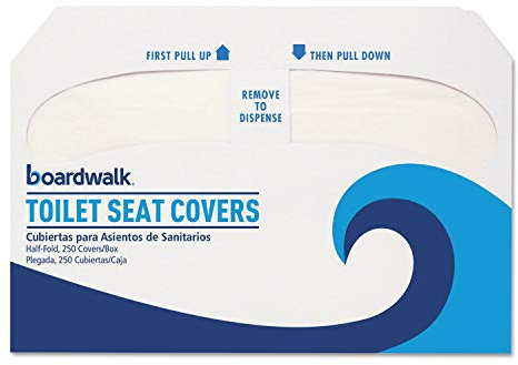 Promenade K2500 Premium Halb aufgeklapptem WC-Sitz, 250 abdeckt, Pro Sleeve (Fall von 10 Ärmel)