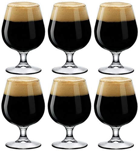 Bormioli Rocco Lot de 6 verres sur pied à bière, 53 cl