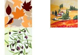 PAPSTAR Motivservietten ´Olive Twig´, 330 x 330 mm 81026