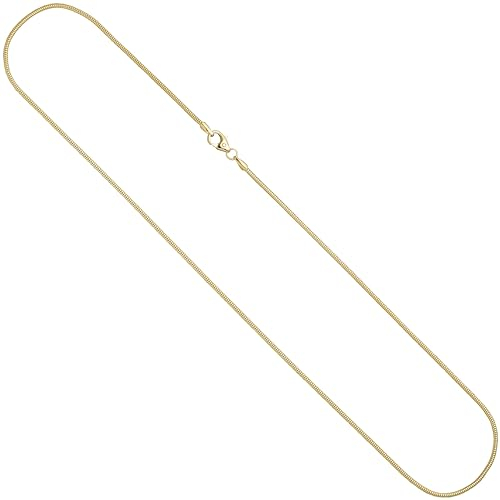 Jobo Damen Goldkette Schlangen-Kette aus 8 Karat 333 Gold 1,4 mm 40 cm