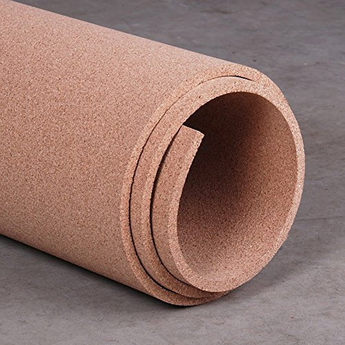 Manton Cork Premium Cork Roll - 4' x 6' x 1/2, 100% Natural Facing Grade Material for Bulletin Boards, Decorative Photo and Message Push Pin Displays - Perfect for Home, School, and Office
