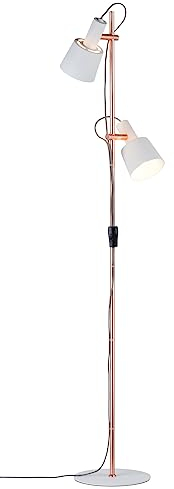 Paulmann 79660 Neordic Haldar Stehleuchte max.2x20W E14 Weiß/Kupfer matt 230V Metall