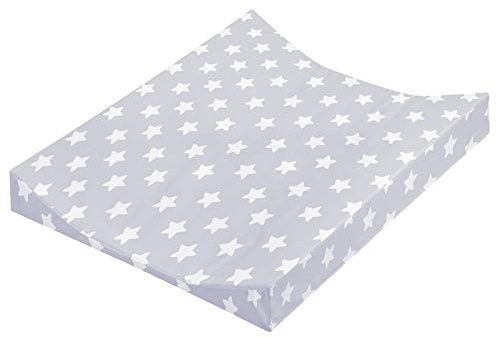 Julius Zöllner Matelas à langer 2 coins 50 x 65 cm, standard 100 by Oeko-Tex, gris étoiles