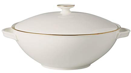Villeroy & Boch Signature Anmut Gold terrina, bianco/oro