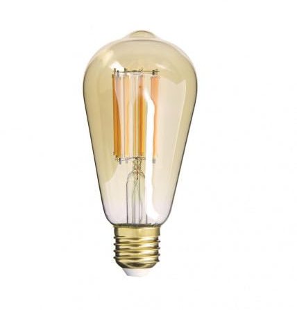 Xanlite - RFDE1521STA - LED-filamentlampa med bärnstensfärgat glas ST64, E27-bas, 1055 lumen, 1 800 Kelvin - varmt vitt ljus