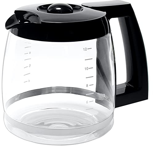 12-Cup Replacement Glass Coffee Carafe for Cuisinart Coffee Maker Models DCC-1200, DCC-1100BK, DCC-2650, CHW-12, CHW-12P1, DGB-550BK, DGB-550BK1, DGB-625BC, DGB-700BC, and SS-12 | Part# DCC-1200PRC