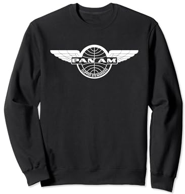 Pan Am Clipper Stewardess White Print Sweatshirt