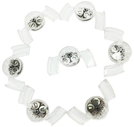 NAMOARLY Dents menées Fausses Dents de Flash LED Prix du Carnaval Halloween Decoration décoration Halloween Gril prothese Dents Flash dentier pour Halloween Hip hop Provisions