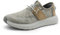 Bruno Marc Men's Slip-on Casual Shoes Loafers for Men Knit Comfortable Lightweight Shoes, Comfort Cushioned Sponge Insole,Size 9,Floral Grey,BMUMLS2510