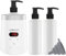 LINBEAUTI Scaldacollo olio massaggiante professionale lozione spa scaldabagno automatico per saloni, parrucchieri, famiglie, con due dispenser per bottiglie di olio