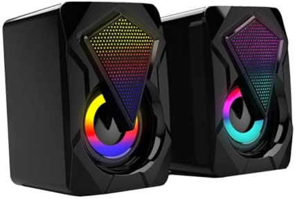 Homoyoyo Altoparlanti USB per Computer Casse Acustiche Compatte ad Volume Speaker Musicale Portatile Elegante e Materiale Durevole Compatibili Laptop