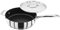 Stellar Profile Saute Pan, Large 24cm Stainless Steel, Non-Stick Teflon, Lid and Helper Handle, Induction Ready, Oven & Dishwasher Safe