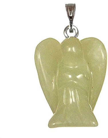 Naturosphère - Bijoux naturels C17 - Pendentif ange en jade de Chine