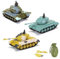 HSP Himoto U.S. M26 Pershing - RC Mini Ferngesteuerter Panzer mit Schusssimulation Sound, Beleuchtung, 1:77 Modell-Maßstab, Komplett-Set inkl. Fernsteuerung