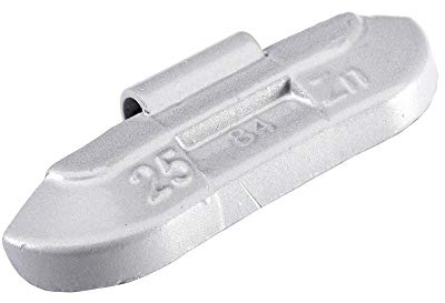 PERFECT 3184-0252-151 EQUIPMENT Stahlfelgen Wuchtgewichte Stahlfelgen 25g | 100x Schlaggewichte Silber beschichtet, Auswuchtgewichte Stahlfelgen Schlaggewicht Stahl