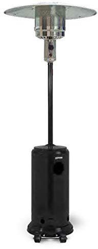 Zephir, Stufa da esterno, Stufa a gas GPL, Potenza max 13kW, Consumo max 870 g/h, Sistema di Sicurezza, Capacità bombola 15kg (non inclusa), Con ruote, Ideale per superfici di 20-25 m²