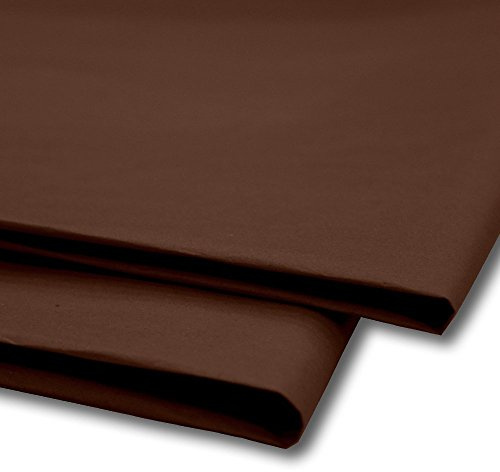 Sabco - Tissue Paper 100 Sheets, Gift Wrap, Mg and Acid Free, 20 X 30 Size, Wrapping Decorative Sketch and Cutting Paper for Art Craft & Packing. – Brown
