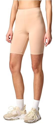 Merry Style Damen Sport Leggings kurz Sportleggings Radlerhose Sporthose aus Baumwolle MS10-200 (Nude, XL)