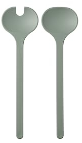 Mepal - Posate per insalata 2 pezzi Silueta - Lavabili in lavastoviglie - Forchettoni per insalata - Forchetta e cucchiaio per insalata - Nordic sage