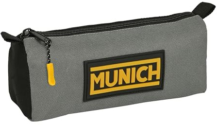 Safta MUNICH MOONLESS - Portatodo con cremallera y compartimiento, Estuche Infantil, Estuche Niño, Ideal para Niños en Edad Escolar, Cómodo y Versátil, Calidad y Resistencia, 21x7x8 cm, Color