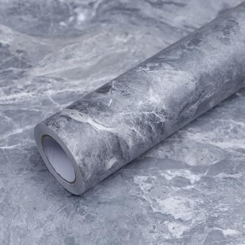 FEILAYS extra tjock tapetsjälvhäftande marmorutseende självhäftande tapeter badrum avtagbar effekt